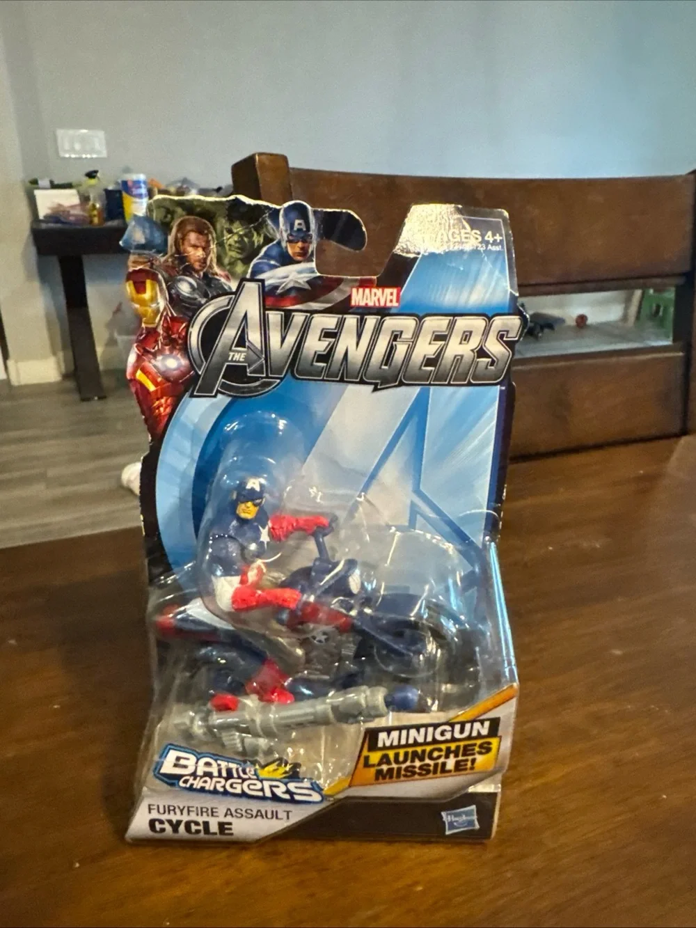 Marvel Avengers Furyfire Assault Cycle Toy - Blue & Red